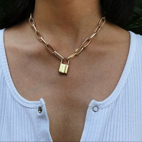 Jewelry - LAST ONE! Discovered Treasure Padlock Necklace
